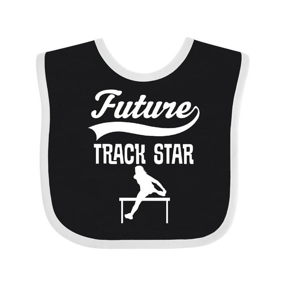 Inktastic Future Track Star Girls Sports Girls Baby Bib