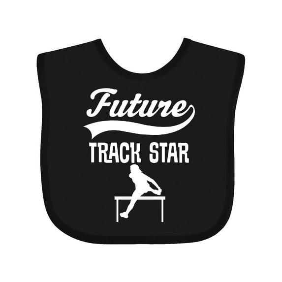 Inktastic Future Track Star Girls Sports Girls Baby Bib