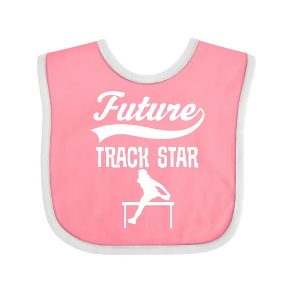 Inktastic Future Track Star Girls Sports Girls Baby Bib