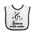 thumbnail image 1 of Inktastic Future Treble Maker Funny Music Girls Baby Bib, 1 of 4