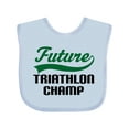 thumbnail image 1 of Inktastic Future Triathlon Champ Boys Baby Bib, 1 of 4