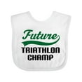 thumbnail image 1 of Inktastic Future Triathlon Champ Boys Baby Bib, 1 of 4