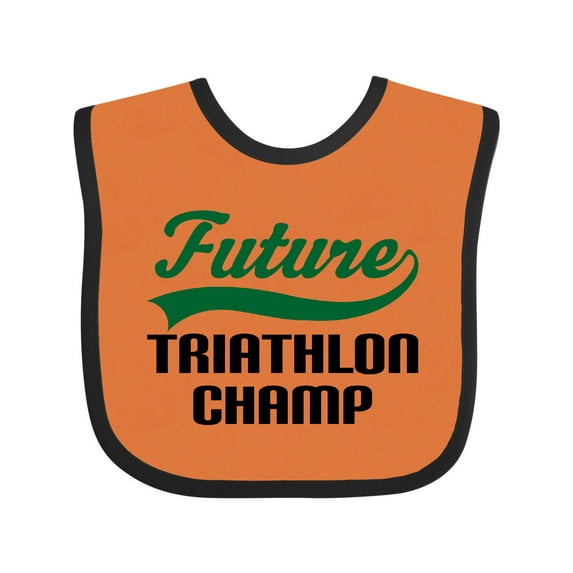 Inktastic Future Triathlon Champ Boys Baby Bib