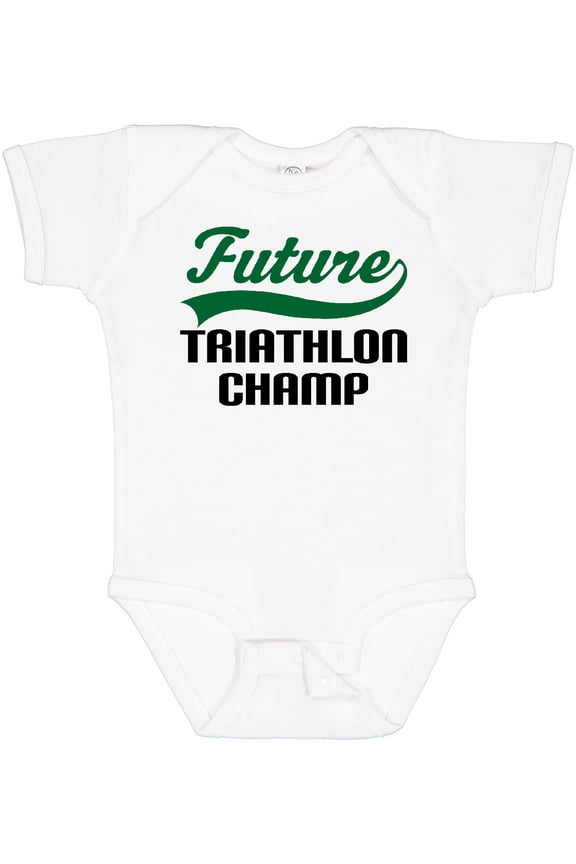 Future Triathlon Champ Boys Baby Bodysuit