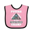 thumbnail image 1 of Inktastic Future Triathlon Champ Run Swim Boys or Girls Baby Bib, 1 of 4