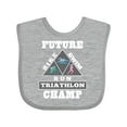 thumbnail image 1 of Inktastic Future Triathlon Champ Run Swim Boys or Girls Baby Bib, 1 of 4