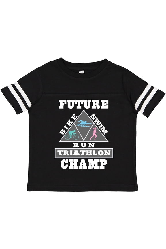 Future Triathlon Champ Run Swim Boys or Girls Toddler T-Shirt