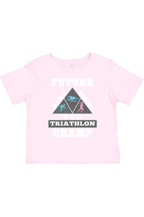 Future Triathlon Champ Run Swim Boys or Girls Toddler T-Shirt