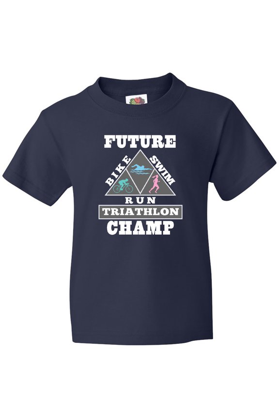 Future Triathlon Champ Run Swim Youth T-Shirt
