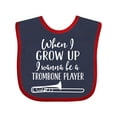 thumbnail image 1 of Inktastic Future Trombone Player Music Boys or Girls Baby Bib, 1 of 4