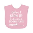 thumbnail image 1 of Inktastic Future Trombone Player Music Boys or Girls Baby Bib, 1 of 4