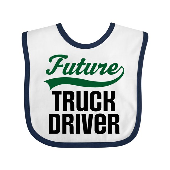 Inktastic Future Truck Driver Boys Baby Bib
