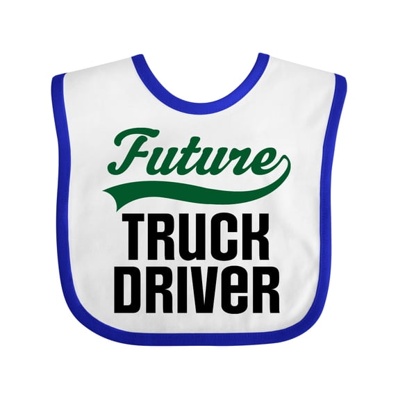 Inktastic Future Truck Driver Boys Baby Bib