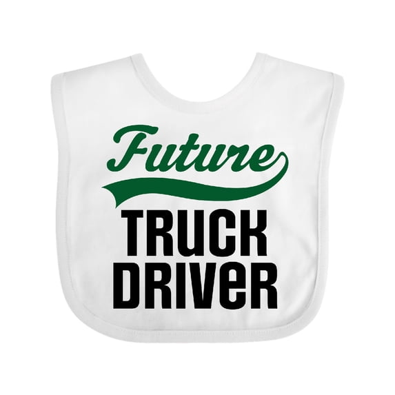 Inktastic Future Truck Driver Boys Baby Bib