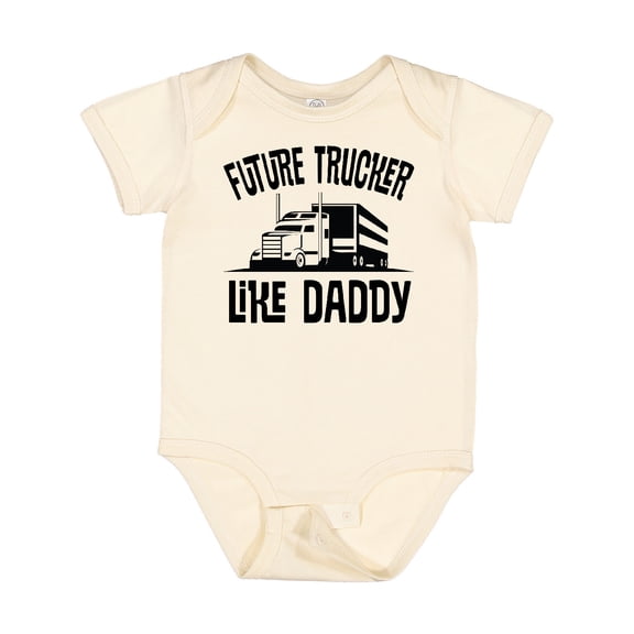 Inktastic Future Trucker Like Daddy Boys or Girls Baby Bodysuit