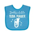 thumbnail image 1 of Inktastic Future Tuba Player (Daddys Little) Boys or Girls Baby Bib, 1 of 4