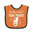 thumbnail image 1 of Inktastic Future Tuba Player (Daddys Little) Boys or Girls Baby Bib, 1 of 4