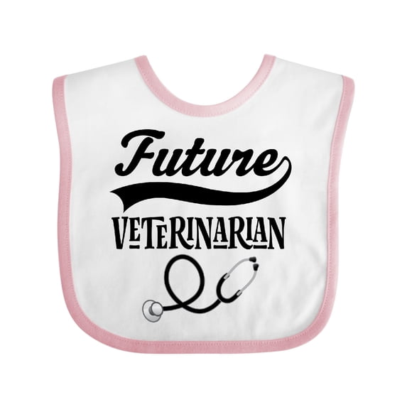 Inktastic Future Veterinarian Boys or Girls Baby Bib