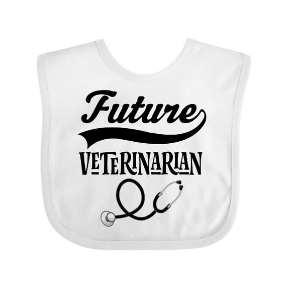 Inktastic Future Veterinarian Boys or Girls Baby Bib