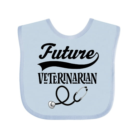 Inktastic Future Veterinarian Boys or Girls Baby Bib