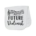 thumbnail image 1 of Inktastic Future Violin Player Violinist Baby Burp Cloth, 1 of 3