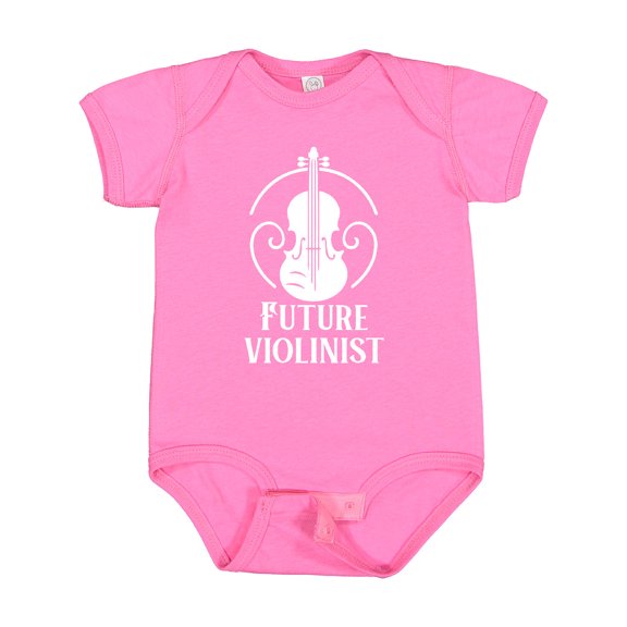 Inktastic Future Violinist Kids Violin Player Boys or Girls Baby Bodysuit