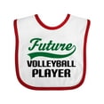 thumbnail image 1 of Inktastic Future Volleyball Player Boys Baby Bib, 1 of 4