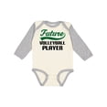 thumbnail image 1 of Inktastic Future Volleyball Player Boys Long Sleeve Baby Bodysuit, 1 of 5