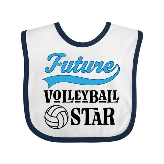 Inktastic Future Volleyball Star Boys Baby Bib