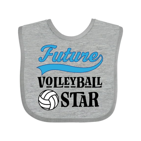 Inktastic Future Volleyball Star Boys Baby Bib