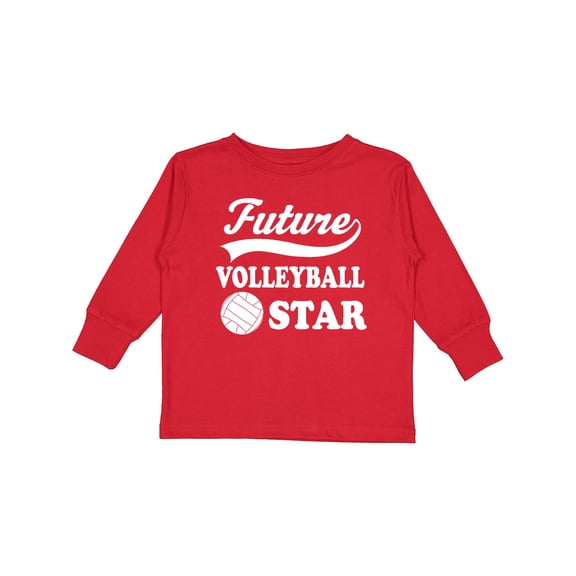Inktastic Future Volleyball Star Childs Sports Boys or Girls Long Sleeve Toddler T-Shirt