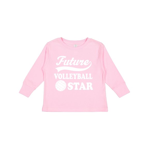 Inktastic Future Volleyball Star Childs Sports Boys or Girls Long Sleeve Toddler T-Shirt