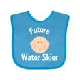 thumbnail image 1 of Inktastic Future Water Skier Boys or Girls Baby Bib, 1 of 4