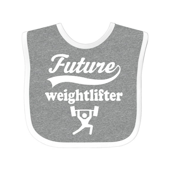 Inktastic Future Weightlifter In Training Boys Baby Bib