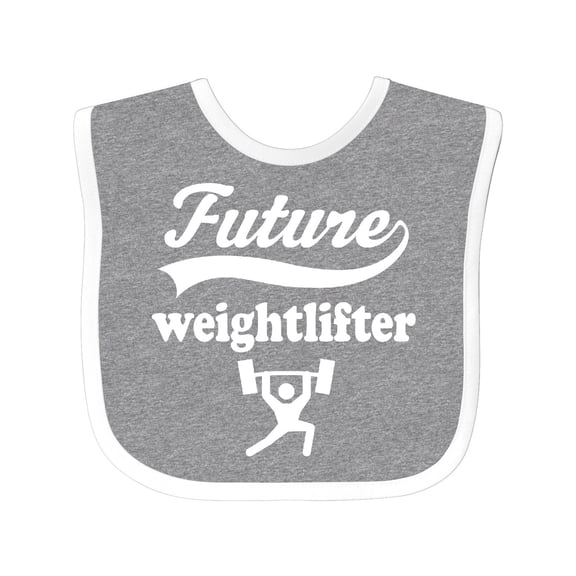 Inktastic Future Weightlifter In Training Boys Baby Bib