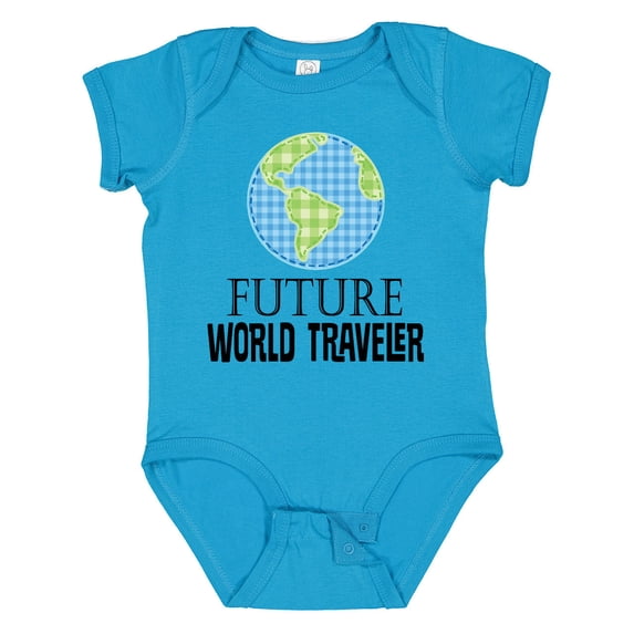 Inktastic Future World Traveler Cute Vacation Boys or Girls Baby Bodysuit