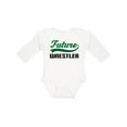 thumbnail image 1 of Inktastic Future Wrestler Boys Long Sleeve Baby Bodysuit, 1 of 5