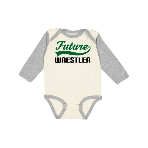 Inktastic Future Wrestler Boys Long Sleeve Baby Bodysuit
