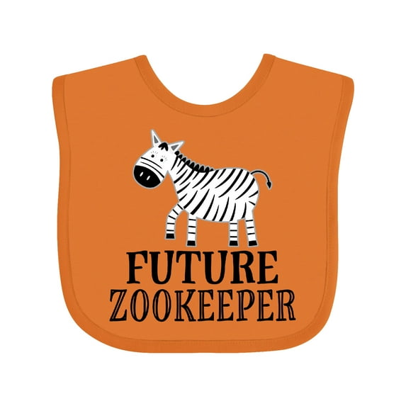 Inktastic Future Zookeeper Zoo Animals Boys or Girls Baby Bib