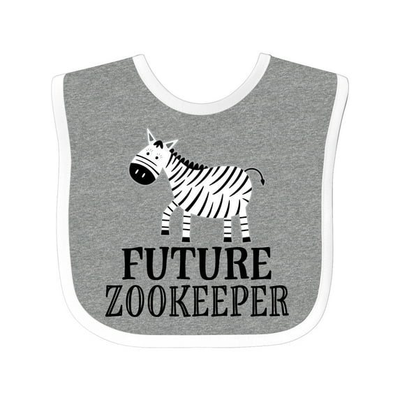 Inktastic Future Zookeeper Zoo Animals Boys or Girls Baby Bib