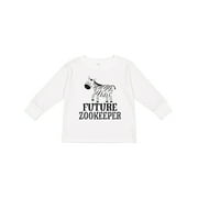 Inktastic Future Zookeeper Zoo Animals Boys or Girls Long Sleeve Toddler T-Shirt