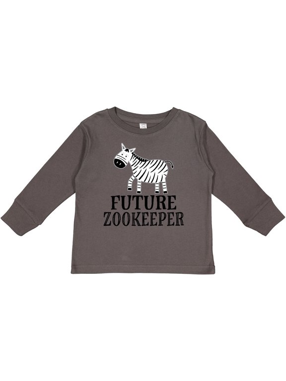 Inktastic Future Zookeeper Zoo Animals Boys or Girls Long Sleeve Toddler T-Shirt