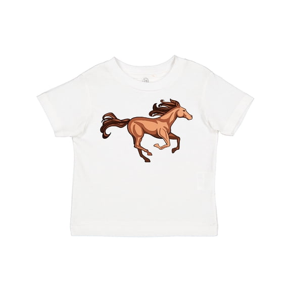Inktastic Galloping Brown Horse-stylized Illustration Boys or Girls Toddler T-Shirt