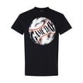 thumbnail image 1 of Inktastic Game Day Distressed Baseball T-Shirt, 1 of 5
