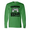 thumbnail image 1 of Inktastic Gaming Makes Me Happy Long Sleeve T-Shirt, 1 of 5