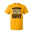 thumbnail image 1 of Inktastic Gaming Makes Me Happy T-Shirt, 1 of 5