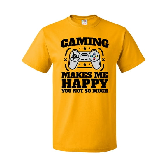 Inktastic Gaming Makes Me Happy T-Shirt