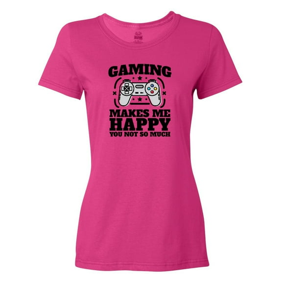 Inktastic Gaming Makes Me Happy Women's T-Shirt
