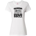 thumbnail image 1 of Inktastic Gaming Makes Me Happy Women's T-Shirt, 1 of 5