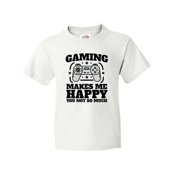 Inktastic Gaming Makes Me Happy Youth T-Shirt